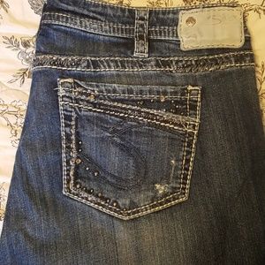 Silver Aiko bootcut jeans